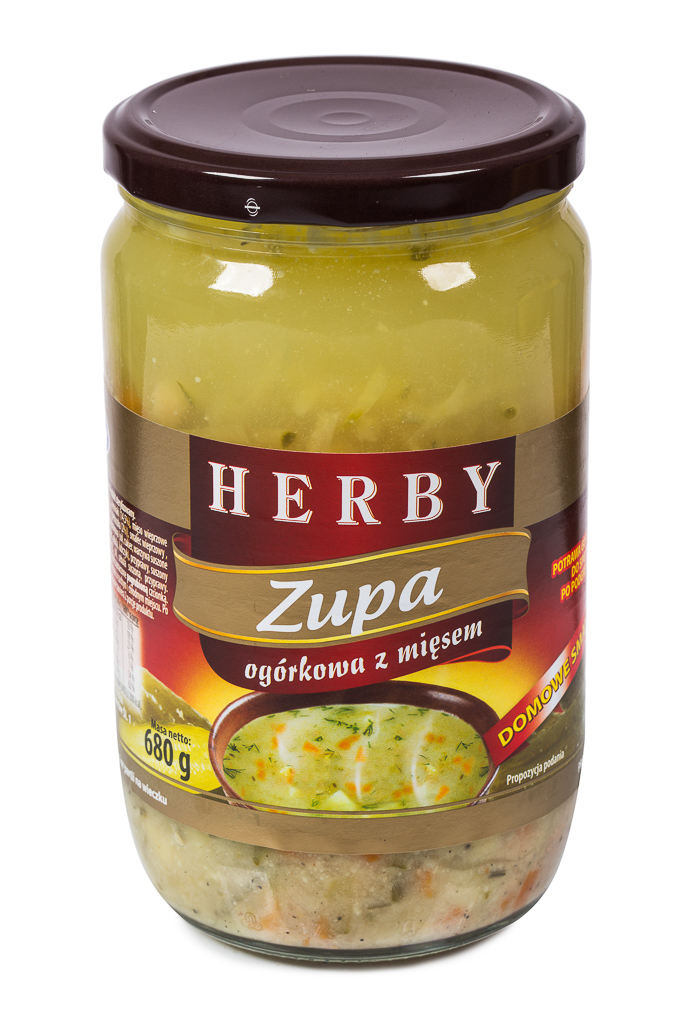 Zupa ogórkowa z mięsem 680 g