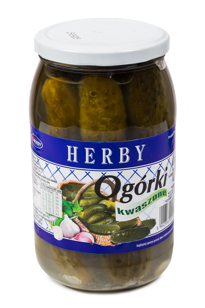 Ogórki kwaszone 870 g