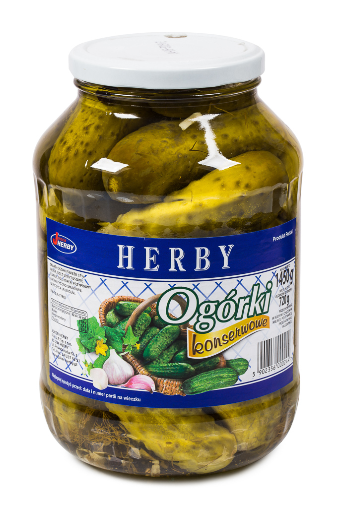 Ogórki konserwowe 1450 g